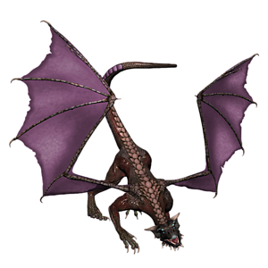 <b>PurpleRain</b> ist ein jugendlicher Drache. Gutes Training bereitet den jungen Drachen optimal auf seine Aufgaben in der Arena vor.