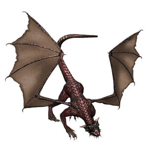<b>Gothica</b> ist ein jugendlicher Drache. Gutes Training bereitet den jungen Drachen optimal auf seine Aufgaben in der Arena vor.