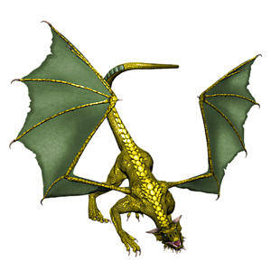 <b>Cheiron</b> ist ein jugendlicher Drache. Gutes Training bereitet den jungen Drachen optimal auf seine Aufgaben in der Arena vor.