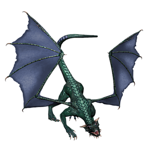 <b>Blue Thunder Dragonia</b> ist ein jugendlicher Drache. Gutes Training bereitet den jungen Drachen optimal auf seine Aufgaben in der Arena vor.