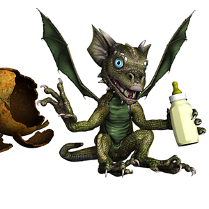 <b>Chenjsharoei</b> ist ein weibliches Drachenbaby. Mit der richtigen Pflege wird es schnell wachsen und stark genug zum Fliegen werden.