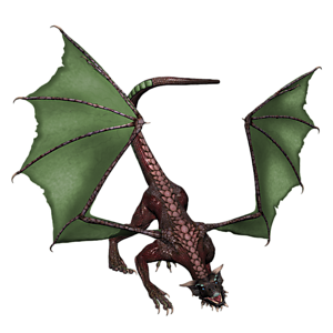<b>Nefertari</b> ist ein jugendlicher Drache. Gutes Training bereitet den jungen Drachen optimal auf seine Aufgaben in der Arena vor.