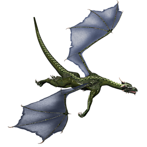 <b>Percy</b> ist ein erfahrener, erwachsener Drache.
